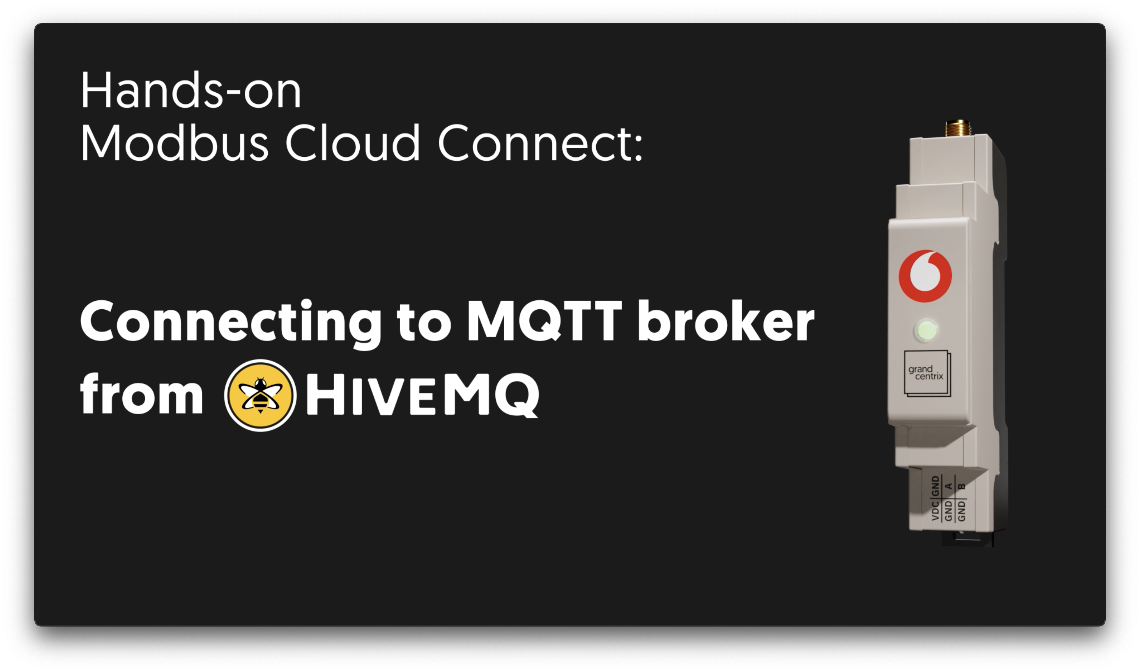 Hands-On Modbus Cloud Connect - Connecting to MQTT Broker